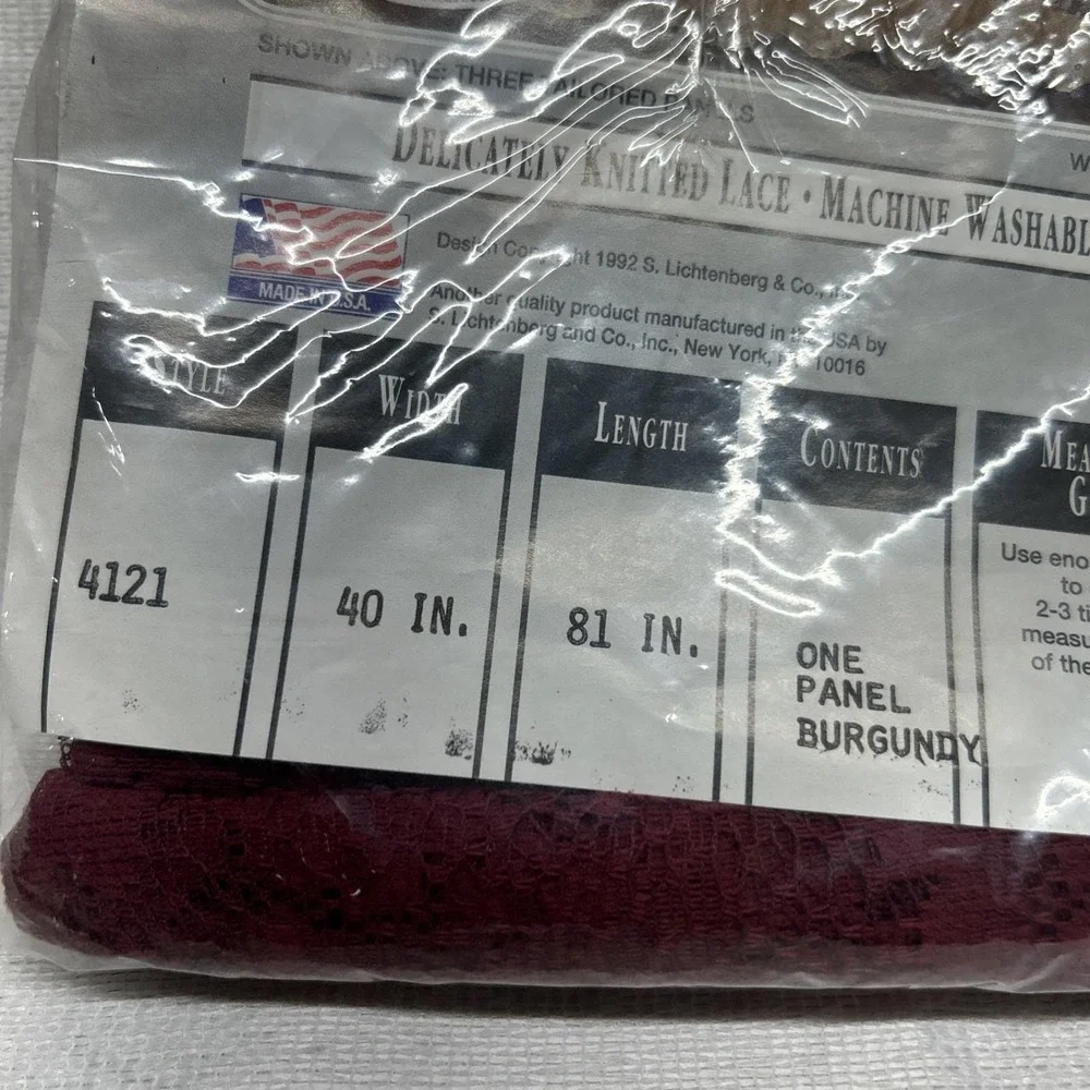 S. Litchenberg Floral Panel Burgundy 40